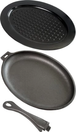 Napoleon Gietijzeren Pan Met Handgreep En Onderzetter 11 Napoleon Gietijzeren Pan Met Handgreep En Onderzetter -Barbecue Gereedschaps Winkel 0629162560032 3