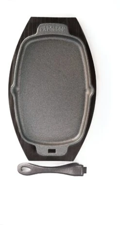 Napoleon Pro Gietijzeren Pan Met Handgreep En Onderzetter