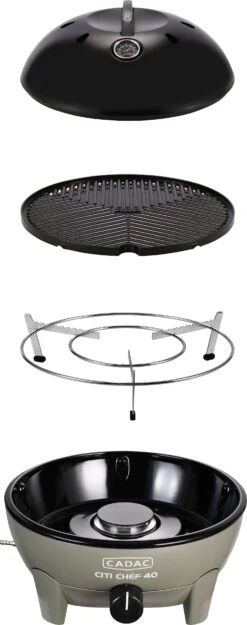 Cadac Gasbarbecue Citi Chef Groen D 42 H 33 Cm -Barbecue Gereedschaps Winkel 6001773114325 6