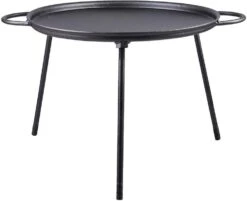 Esschert Design Pizza Bakplaat Fancy Flames Zwart 36,2 X 36,2 X 26,7 Cm