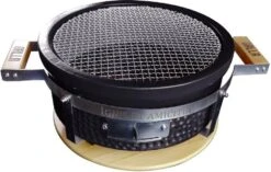 GRLLR Houtskoolbarbecue Shichirin Tokyo Zwart D 45 H 17 Cm