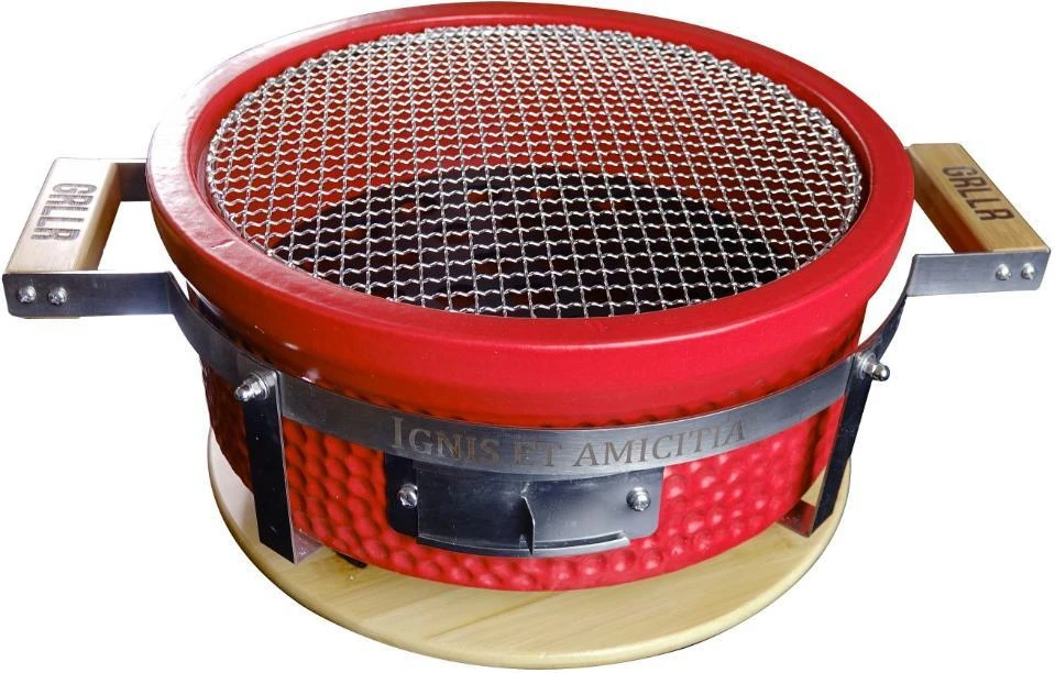 GRLLR Houtskoolbarbecue Shichirin Tokyo Rood D 45 H 17 Cm