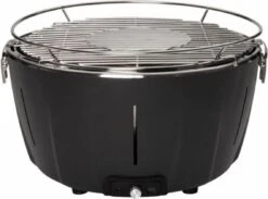 Intratuin Houtskool Barbecue Rookvrij Zwart D 33 H 23 Cm