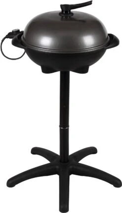 Intratuin Elektrische Barbecue Zwart 64,5 X 60 X 98 Cm