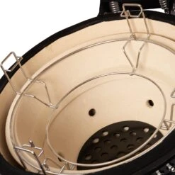 Intratuin Kamado Barbecue Urban Chef Egg Large Mat Zwart D 59 H 133 Cm -Barbecue Gereedschaps Winkel 8720196316212 8