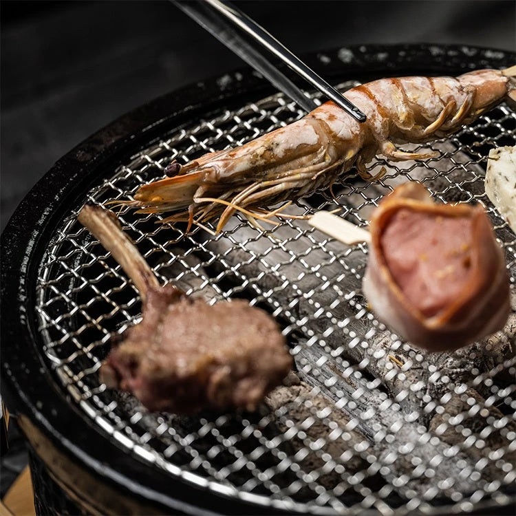 YAKINIKU Barbecue Rooster Shichirin D 31,5 H 0,5 Cm 4 YAKINIKU Barbecue Rooster Shichirin D 31,5 H 0,5 Cm - Afbeelding 2